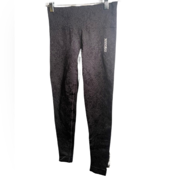 Gymshark adapt animal black athletic stretch yoga lightweight seamless legging M - Picture 2 of 3